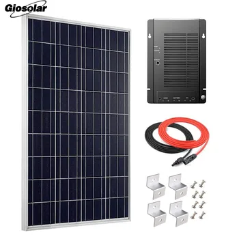 Giosolar 100W Solar Panel High Efficiency Polycrystalline Solar PV Panel with MPPT 40A Solar Controller for Motorhome, Caravan
Giosolar 100W Solar Panel High Efficiency Polycrystalline Solar PV Panel with MPPT 40A Solar Controller for Motorhome, Caravan