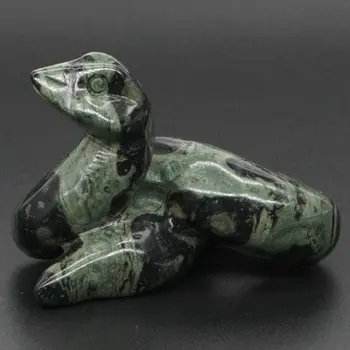 2" Snake Statue Natural Gemstone Green Kambaba Jasper Carved Craft Reiki Figurine Home Decor
2" Snake Statue Natural Gemstone Green Kambaba Jasper Carved Craft Reiki Figurine Home Decor