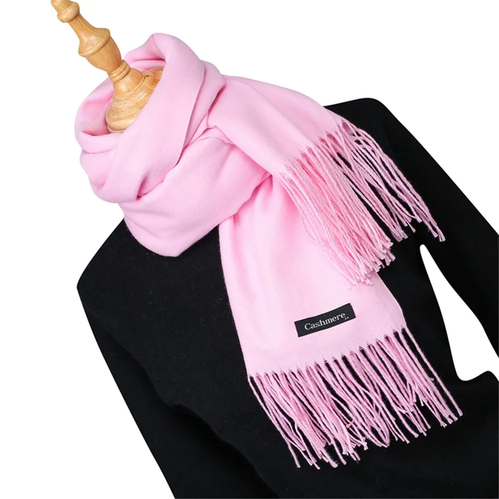 Women Solid Color Cashmere Scarves With Tassel Lady Winter Thick Warm Scarf Hight Quality Female Shawl Long Blanket Hot Sale 8.1
Women Solid Color Cashmere Scarves With Tassel Lady Winter Thick Warm Scarf Hight Quality Female Shawl Long Blanket Hot Sale 8.1