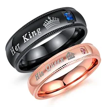 Your Queen and Your King Couple for lovers ring gift