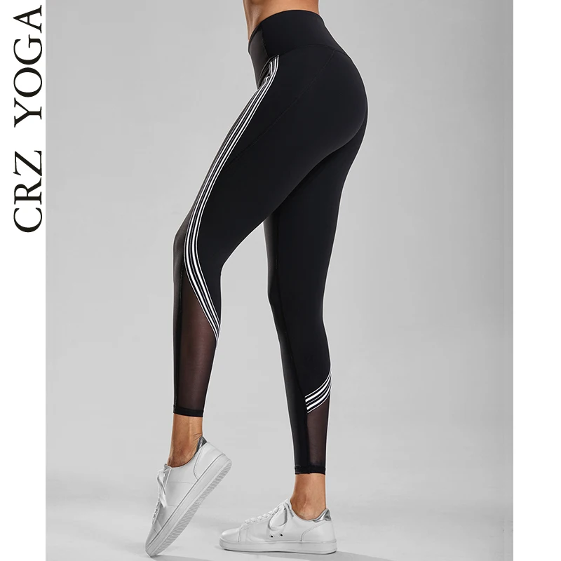 CRZ YOGA Women's 4 Way Stretch Mesh Leggings High Waist Yoga Running Sports Tights
CRZ YOGA Women's 4 Way Stretch Mesh Leggings High Waist Yoga Running Sports Tights
