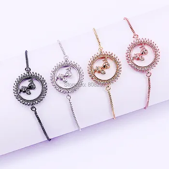 New Arrival 10Pcs Micro Pave White CZ Girls Charms Metal Chains Fashion Round Connector Bracelets For Women LL-B004
New Arrival 10Pcs Micro Pave White CZ Girls Charms Metal Chains Fashion Round Connector Bracelets For Women LL-B004