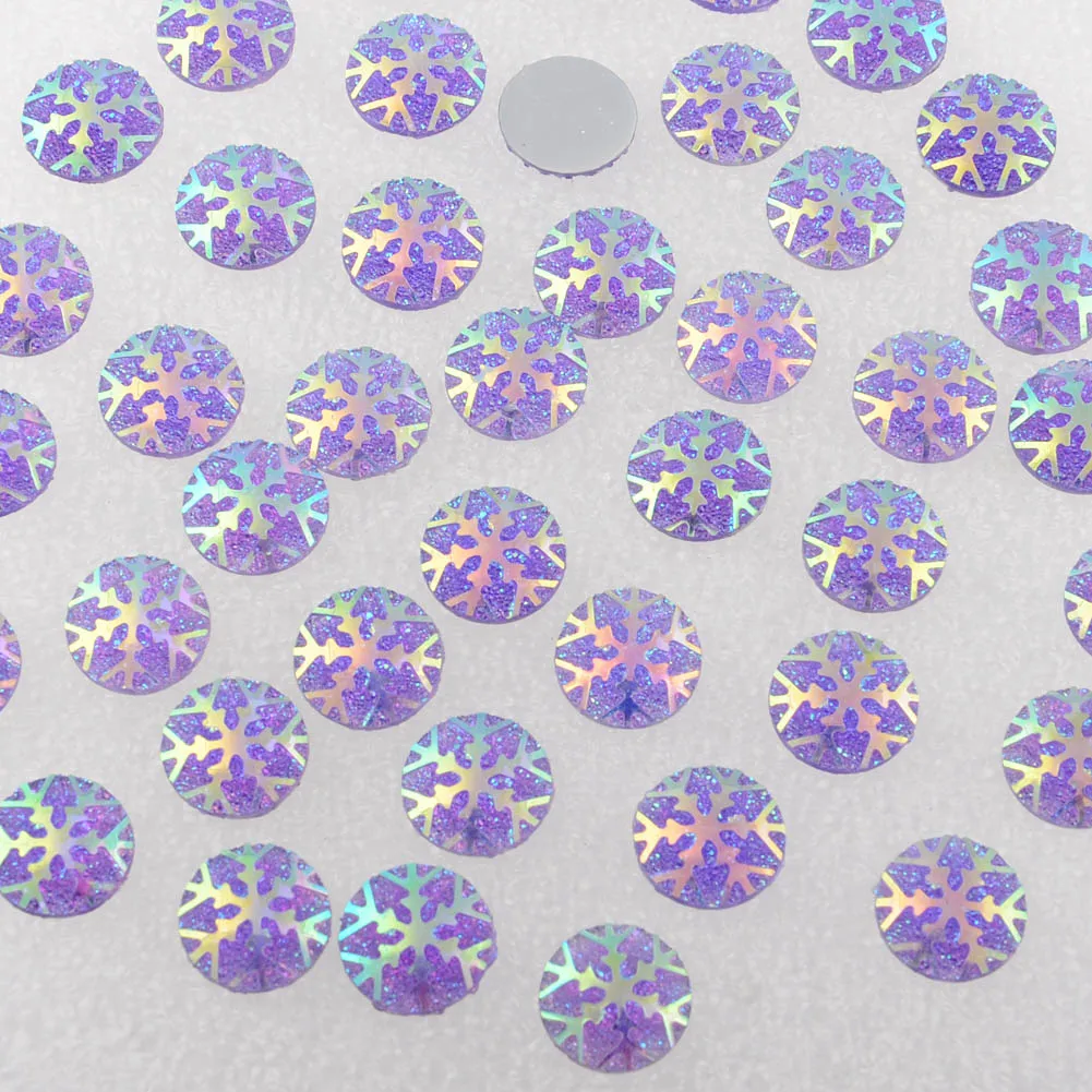 BOLIAO 40Pcs 12mm (0.47In) Round Snowflake Rhinestones Flatback Purple Resin For DIY Clothes Cell Phone Beauty Crafts
BOLIAO 40Pcs 12mm (0.47In) Round Snowflake Rhinestones Flatback Purple Resin For DIY Clothes Cell Phone Beauty Crafts