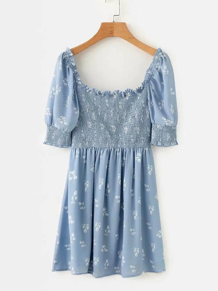 yinlinhe Blue Floral Vintage Dress Women Chic Short Sleeve Elasticity Waist Summer Dress 2019 Slim Square Collar Vestidos 1007
yinlinhe Blue Floral Vintage Dress Women Chic Short Sleeve Elasticity Waist Summer Dress 2019 Slim Square Collar Vestidos 1007