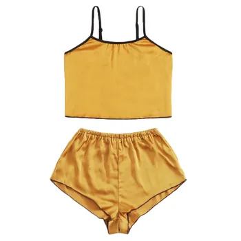New Women Shorts Set Solid color Sleepwear атласная пижама sexy silk satin pajamas for women Lingerie cute summer pajamas set #4
New Women Shorts Set Solid color Sleepwear атласная пижама sexy silk satin pajamas for women Lingerie cute summer pajamas set #4