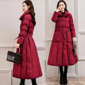 High Quality 2018 Winter Long Duck Down Coats Female Parkas Women Down Jacket Coat X-long Fashion Thicken Warm Outerwear YP1249
High Quality 2018 Winter Long Duck Down Coats Female Parkas Women Down Jacket Coat X-long Fashion Thicken Warm Outerwear YP1249