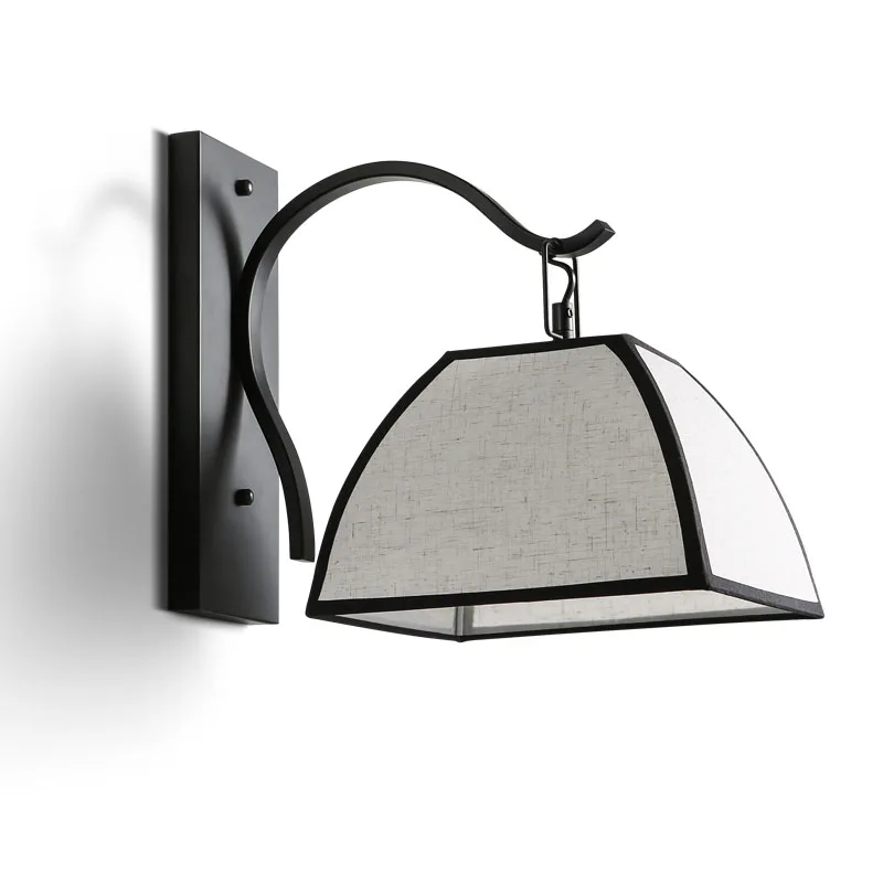 New Chinese hotel bedroom wall lamp creative living room corridor led wall light Chinese style fabric bedside Ceiling Luminarias
New Chinese hotel bedroom wall lamp creative living room corridor led wall light Chinese style fabric bedside Ceiling Luminarias