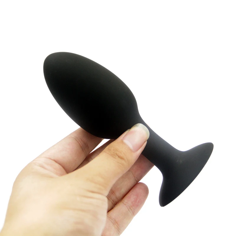 Anal Beads Plug Silicone Butt Plug Metal Ball Inside Anus Vagina Muscles Massage Trainer Adult Pleasure Sex Products For Couple