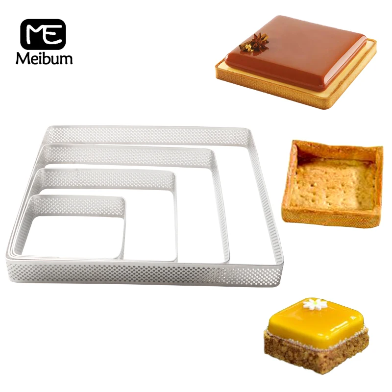 Meibum 4 Sizes Square Stainless Steel Tart Ring French Custard Cream Dessert Pie Pan Pizza Cheese Mousse Tart Mold Baking Tools
Meibum 4 Sizes Square Stainless Steel Tart Ring French Custard Cream Dessert Pie Pan Pizza Cheese Mousse Tart Mold Baking Tools
