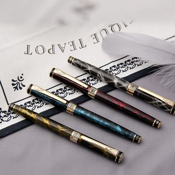 Hero Luxury Fountain Pens Fine Nib 0.5mm Ink Pen Dazzle Gift Pens with Original Gift Case for Business Office School Supplies
Hero Luxury Fountain Pens Fine Nib 0.5mm Ink Pen Dazzle Gift Pens with Original Gift Case for Business Office School Supplies