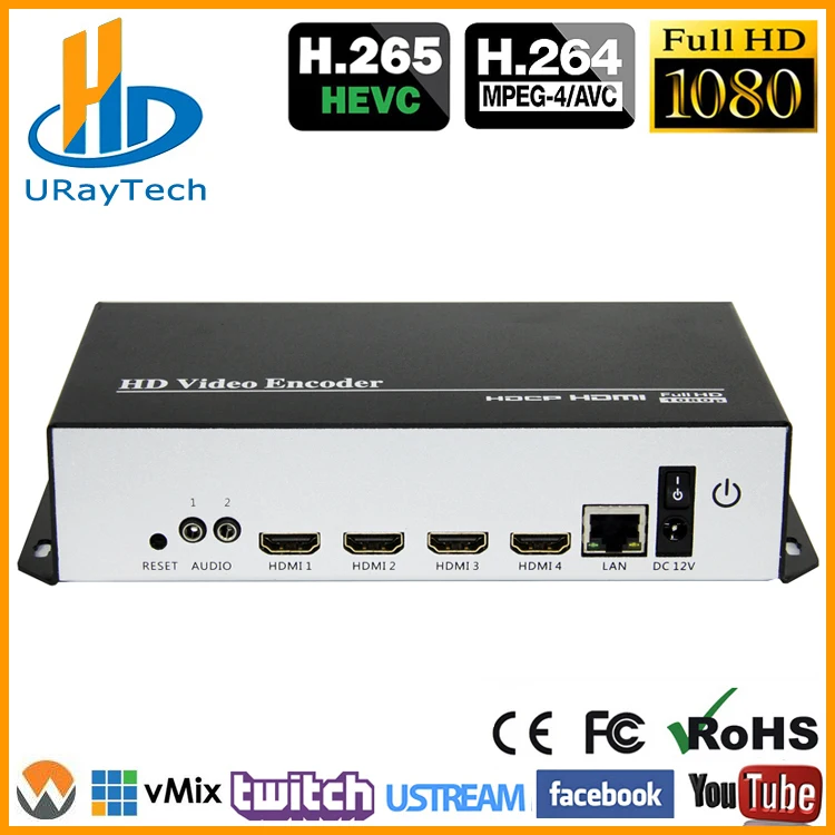 4 Channels H.265 H.264 HDMI Video Encoder, Live Stream Broadcast Encoder, Works With Wowza, Xtream Codes, Youtube, Twitch, Vmix
4 Channels H.265 H.264 HDMI Video Encoder, Live Stream Broadcast Encoder, Works With Wowza, Xtream Codes, Youtube, Twitch, Vmix