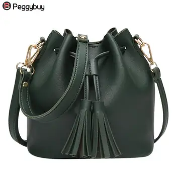 Women's Soft Leather Bag Casual High Quality Women Tassel Bucket Shoulder Bags Fashion Women's Drawstring Messenger Totes
Women's Soft Leather Bag Casual High Quality Women Tassel Bucket Shoulder Bags Fashion Women's Drawstring Messenger Totes