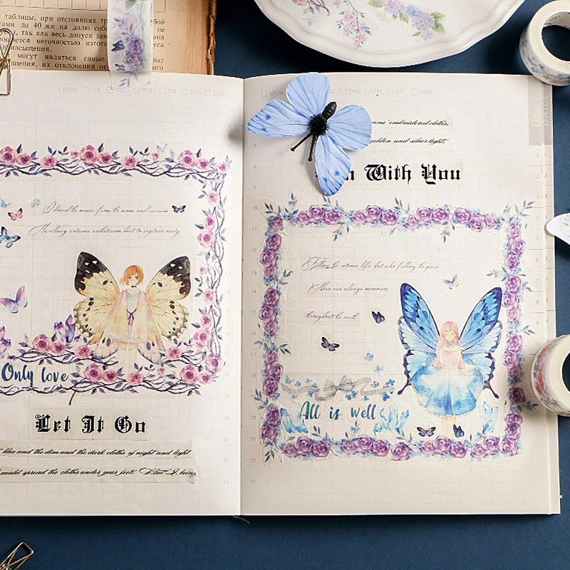 Butterfly Fairy Song Washi Tape DIY Scrapbooking Sticker Label Masking Tape School Office Supply
Butterfly Fairy Song Washi Tape DIY Scrapbooking Sticker Label Masking Tape School Office Supply