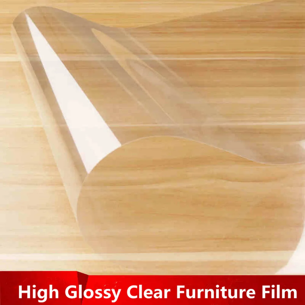 2mil Transparent High Glossy Scratch Protection Film Furniture Protective Sticker For Kitchen Bathroom 90cm x 200cm | Дом и сад