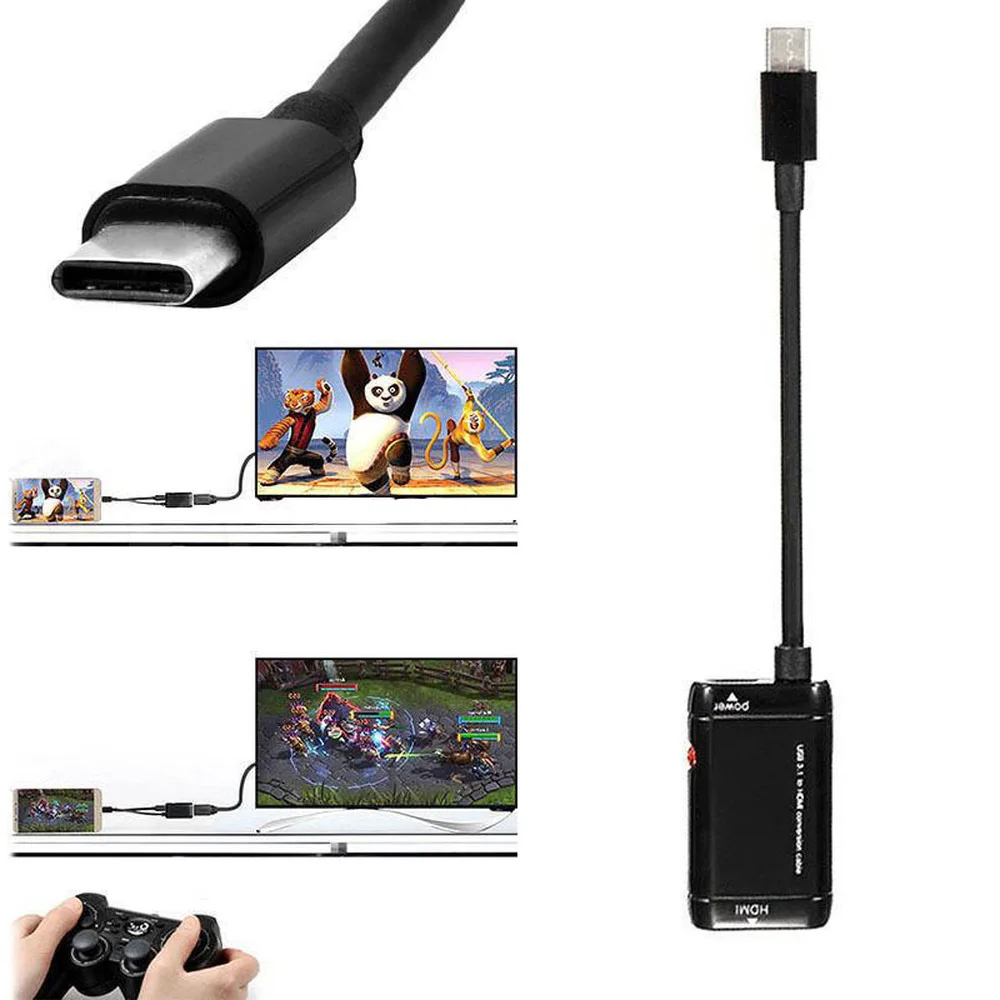 USB C To HDMI Splitter with Power Port Function USB 3.1 Type C Converter Male To Female for Huawei Samsung Xiaomi
USB C To HDMI Splitter with Power Port Function USB 3.1 Type C Converter Male To Female for Huawei Samsung Xiaomi