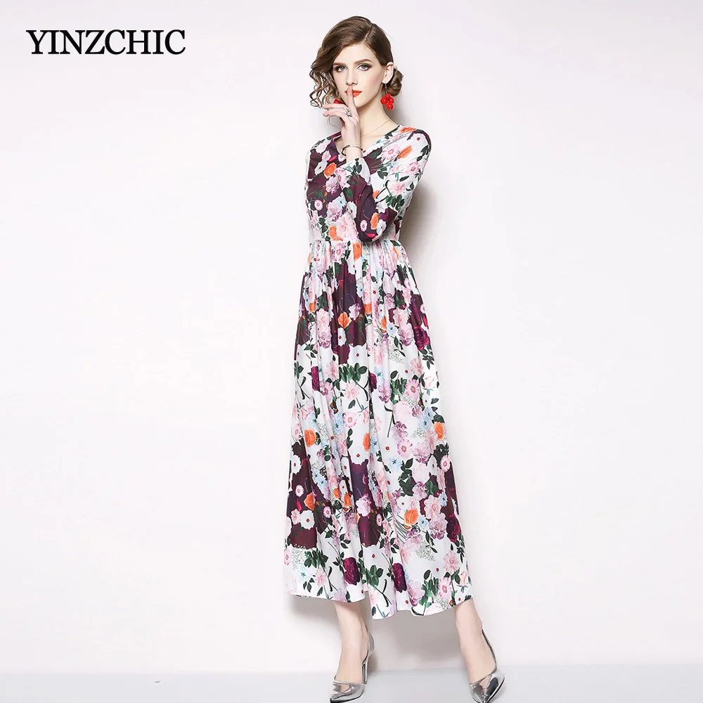 Womans Spring New Printed Dresses V-neck Ladies Elegant Party Dress Floral Print Slim Maxi Dress for Woman Runway Dresses Women
Womans Spring New Printed Dresses V-neck Ladies Elegant Party Dress Floral Print Slim Maxi Dress for Woman Runway Dresses Women
