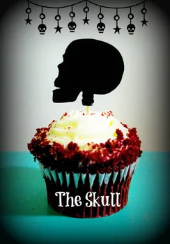 Skull spooky Cupcake Toppers, halloween appetizer pick party baby bridal shower birthday wedding cake topper decor
Skull spooky Cupcake Toppers, halloween appetizer pick party baby bridal shower birthday wedding cake topper decor