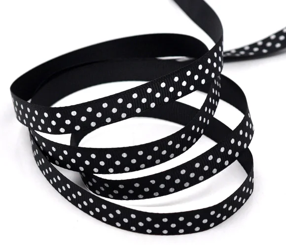 Black Dot 3/8" Wide Wedding Craft Grosgrain Ribbon,sold per packet of 9m 2016 new
Black Dot 3/8" Wide Wedding Craft Grosgrain Ribbon,sold per packet of 9m 2016 new