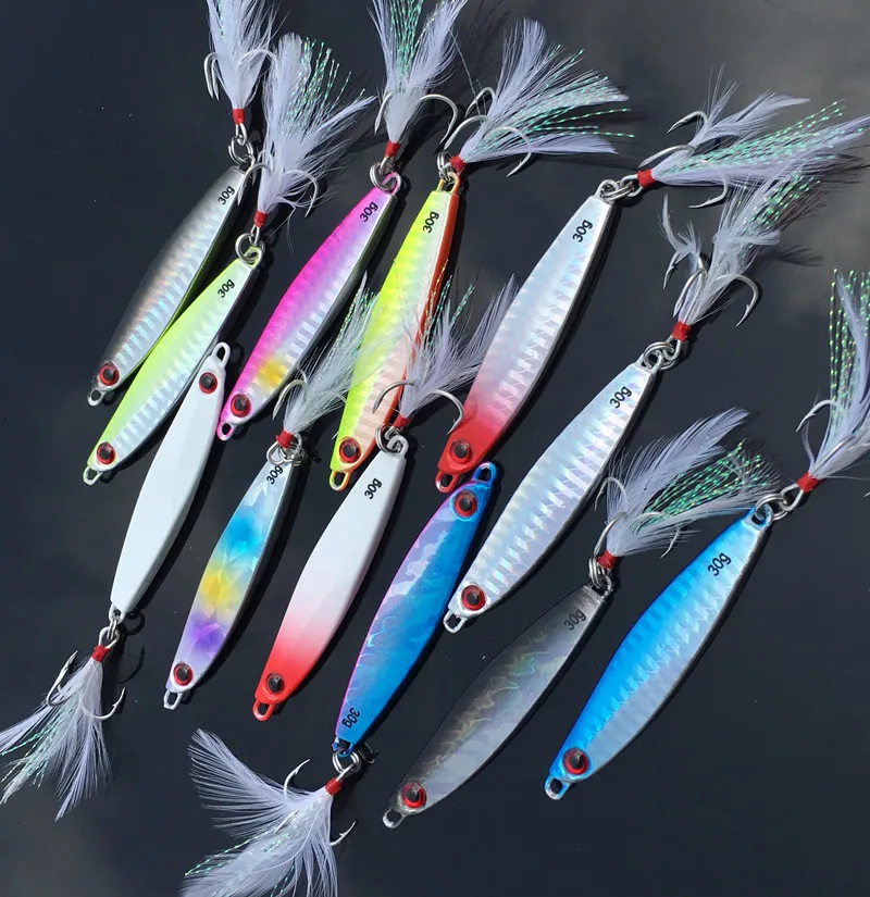 SEALURER Saltwater Metal Minnow Fishing Lures Set 75mm 30g Laser Body Spinner Bait Jigging Trolling Lure
SEALURER Saltwater Metal Minnow Fishing Lures Set 75mm 30g Laser Body Spinner Bait Jigging Trolling Lure