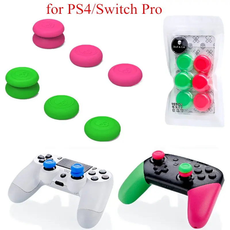 Skull & Co. FPS Master CQC Elite Thumb Grip Set Joystick Silicone Cap Thumb Cover for Nintend Switch Pro for PS4 Controller
Skull & Co. FPS Master CQC Elite Thumb Grip Set Joystick Silicone Cap Thumb Cover for Nintend Switch Pro for PS4 Controller