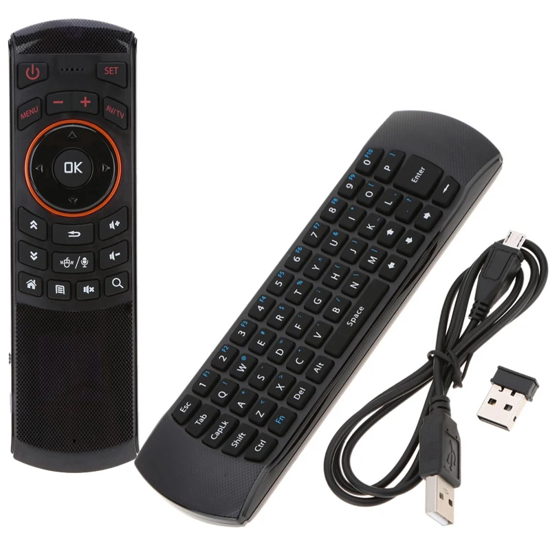 Keyboard Fly Air Mouse Mice Wireless Remote Control Motion Sense 2.4GHz with Microphone for Android TV Box HTPC PC Laptop
Keyboard Fly Air Mouse Mice Wireless Remote Control Motion Sense 2.4GHz with Microphone for Android TV Box HTPC PC Laptop