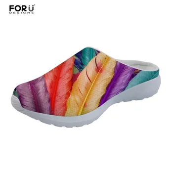 FORUDESIGNS 3D Colorful Feather Sandals Fashion Flats Summer Women Sandals Breathable Mesh Slippers Woman Sandalias Mujer 2018
FORUDESIGNS 3D Colorful Feather Sandals Fashion Flats Summer Women Sandals Breathable Mesh Slippers Woman Sandalias Mujer 2018