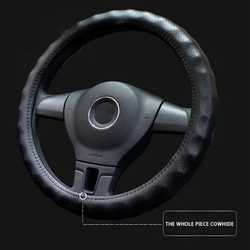 Car Steering Wheel Cover 38cm Universal Real Cowhide Leather Auto Car Steering Wheel Protector Black/Brown
Car Steering Wheel Cover 38cm Universal Real Cowhide Leather Auto Car Steering Wheel Protector Black/Brown