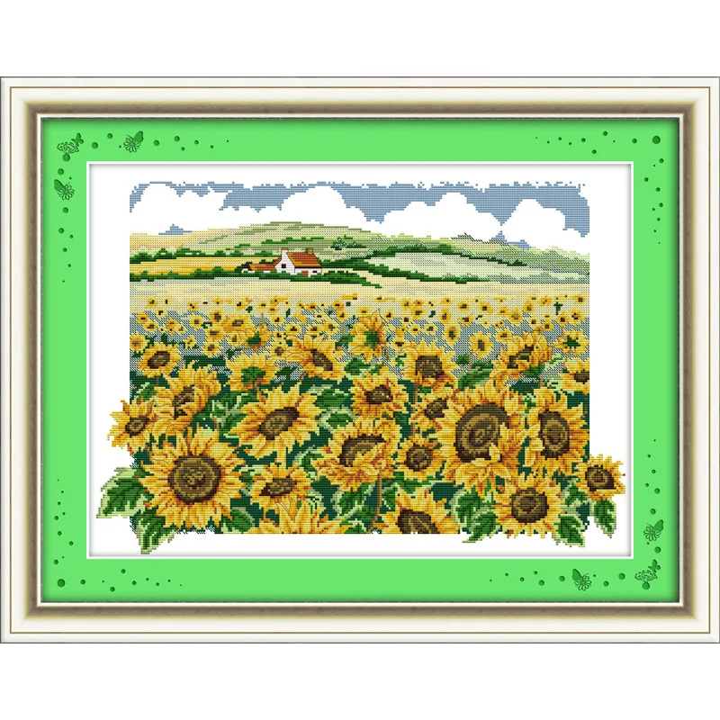 Everlasting love The sunflower Chinese cross stitch kits Ecological cotton stamped printed 11 DIY Christmas decorations for home
Everlasting love The sunflower Chinese cross stitch kits Ecological cotton stamped printed 11 DIY Christmas decorations for home