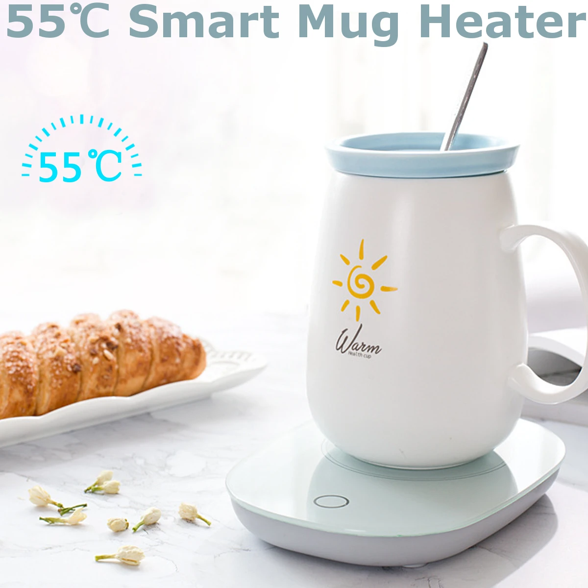 220V/50Hz 55 Degrees Electric Cup Mug Milk Tea Coffee Drink Warmer Heater Tray Mat Gravity Sensor ABS+Tempered Glass US Plug
220V/50Hz 55 Degrees Electric Cup Mug Milk Tea Coffee Drink Warmer Heater Tray Mat Gravity Sensor ABS+Tempered Glass US Plug