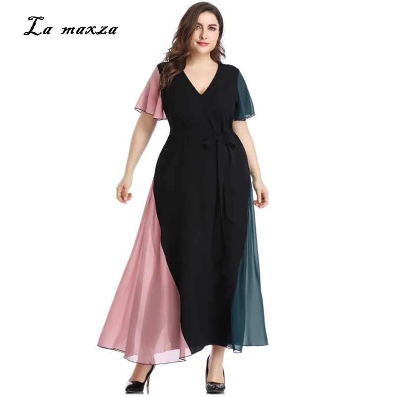 Women Summer Dress 2019 Casual Elegant Party Night Sundress Fashion Chiffon Office Maxi Plus Size 5XL 8075
Women Summer Dress 2019 Casual Elegant Party Night Sundress Fashion Chiffon Office Maxi Plus Size 5XL 8075