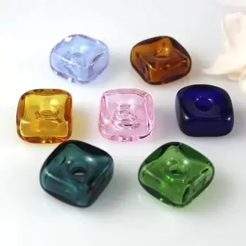 50pcs Cute Murano Glass Perfume ssential Oil Square with Diffuser Hole Essential Oil Aromatherapy Bottle glass Pendant Gifts
50pcs Cute Murano Glass Perfume ssential Oil Square with Diffuser Hole Essential Oil Aromatherapy Bottle glass Pendant Gifts