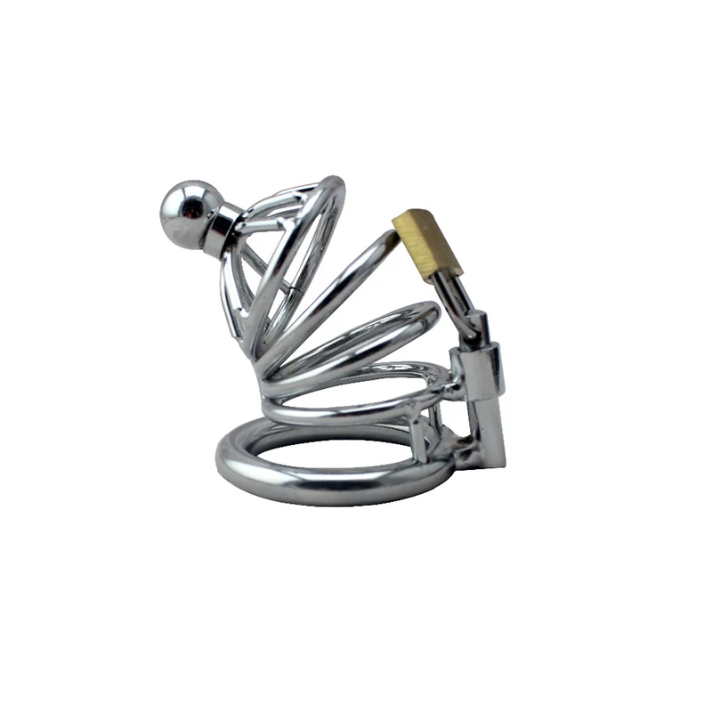 Male Chastity Device Penis Ring Cock Dildo Lock Metal Penis Lock Chastity Lock Belt BDSM Adult Erotic Toys Sex Toys For Man