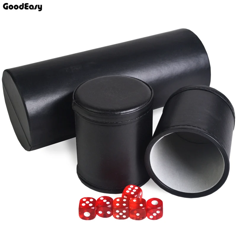 High-grade KTV Bar Colorful Gambling Casino Entertainment Straight Leather Dice Cups Shake Cup with acrylic 12 red dices
High-grade KTV Bar Colorful Gambling Casino Entertainment Straight Leather Dice Cups Shake Cup with acrylic 12 red dices