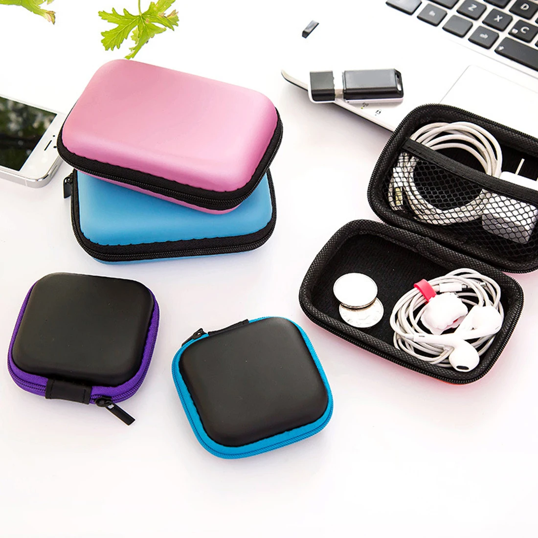 Mini Square Earphone Wire Organizer Box Data Line Cables Storage Box Case Container Coin Headphone Protective Box
Mini Square Earphone Wire Organizer Box Data Line Cables Storage Box Case Container Coin Headphone Protective Box