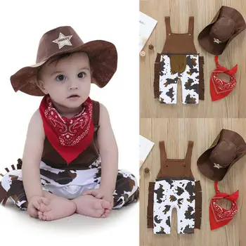 UK 3pcs Baby Boys 3M-24M Carnival Clothes Set Cowboy Bodysuit Scarf Hat Outfits Suit
UK 3pcs Baby Boys 3M-24M Carnival Clothes Set Cowboy Bodysuit Scarf Hat Outfits Suit