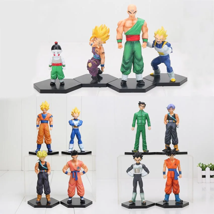 4pcs/set Dragonball Figure Dragon Ball Z Tien shinhan Vetega Chiaotzu Son Gohan Goku Trunks PVC Action Figures model Toy
4pcs/set Dragonball Figure Dragon Ball Z Tien shinhan Vetega Chiaotzu Son Gohan Goku Trunks PVC Action Figures model Toy