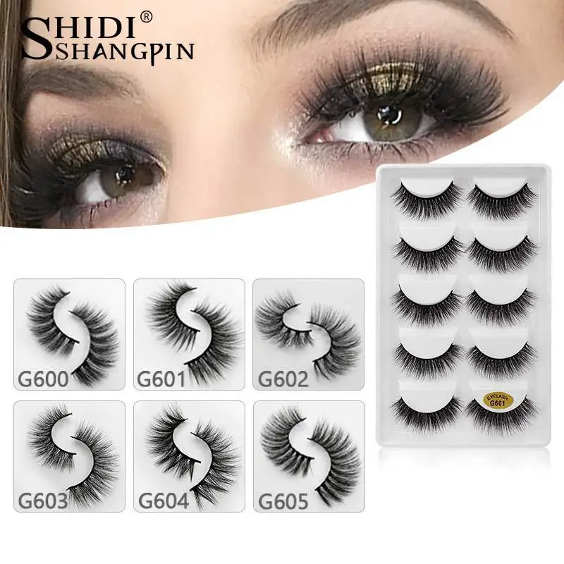 SHIDISHANGPIN / Shi Dishangpin mink false eyelashes 5 pairs of cross-border hot selling natural eyelashes
SHIDISHANGPIN / Shi Dishangpin mink false eyelashes 5 pairs of cross-border hot selling natural eyelashes