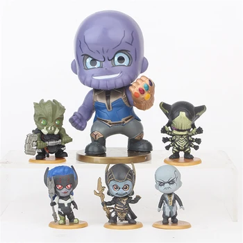 6 Pcs/set Marvel Avengers Infinity War Action Toy Figure Q Version Thanos Model Cull Obsidian BlackOrder Bobble Head Auto Decor
6 Pcs/set Marvel Avengers Infinity War Action Toy Figure Q Version Thanos Model Cull Obsidian BlackOrder Bobble Head Auto Decor