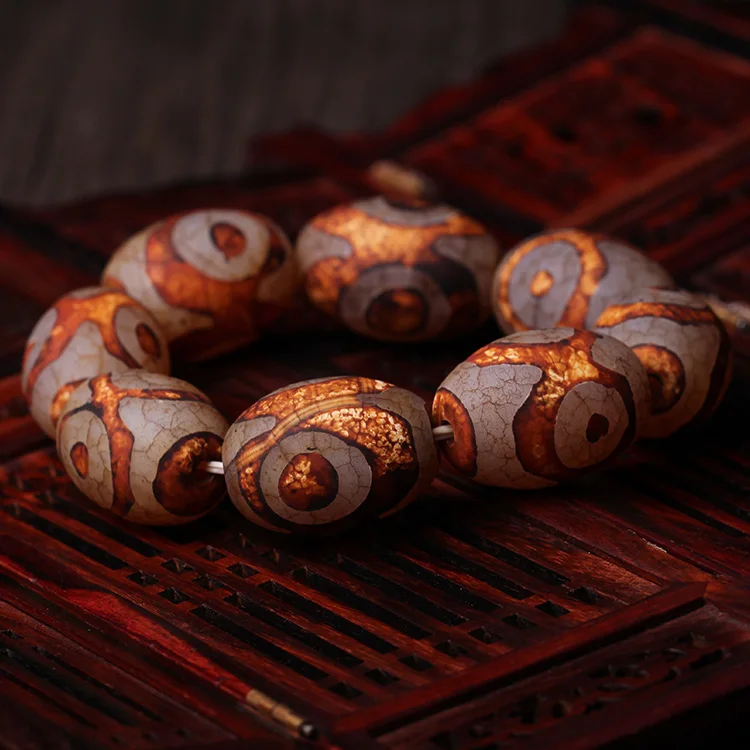 High Quality Lucky Chinese Wind Tibet 3 Eyes Beads Bracelet Stone Bracelet Bangle
High Quality Lucky Chinese Wind Tibet 3 Eyes Beads Bracelet Stone Bracelet Bangle