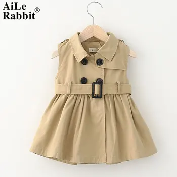 AiLe Rabbit 2018 New Girls Clothes Jacket Dress Windbreaker Fashion INS Kids Dress Sleeveless Buttons Unique Design Costumes
AiLe Rabbit 2018 New Girls Clothes Jacket Dress Windbreaker Fashion INS Kids Dress Sleeveless Buttons Unique Design Costumes