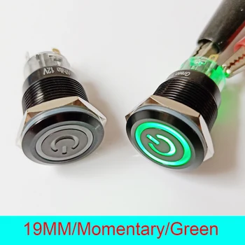 50pcs 19mm IP67 Waterproof Momentary 24V LED Illuminated anti-vandal Black Metal Push Button Switch (Ring+Power Symbol)
50pcs 19mm IP67 Waterproof Momentary 24V LED Illuminated anti-vandal Black Metal Push Button Switch (Ring+Power Symbol)