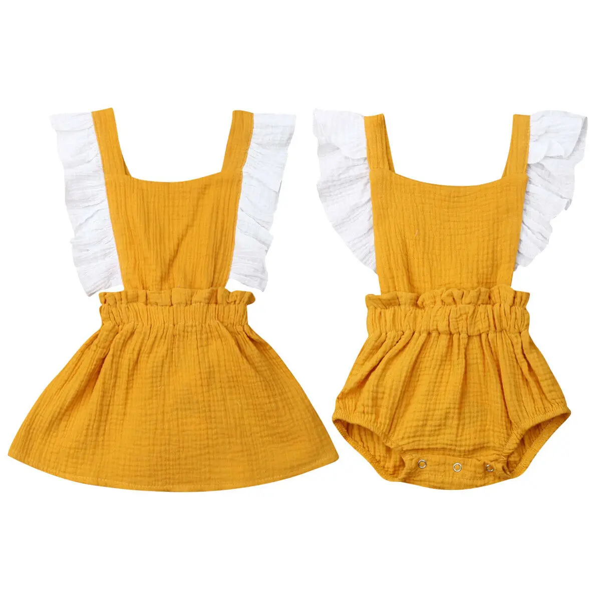 Pudcoco 2019 Summer Toddler Kid Baby Girl Sister Matching Ruffle Cotton Romper Dress Yellow Outfit
Pudcoco 2019 Summer Toddler Kid Baby Girl Sister Matching Ruffle Cotton Romper Dress Yellow Outfit
