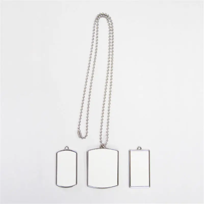 Dog Tag necklaces pendants for dye sublimation necklace pendant thermal transfer printing diy custom consumables new style
Dog Tag necklaces pendants for dye sublimation necklace pendant thermal transfer printing diy custom consumables new style