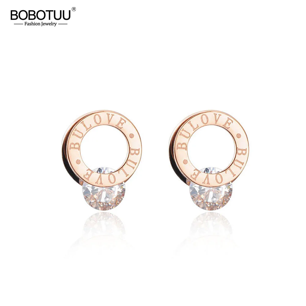 BOBOTUU Classic Cubic Zirconia Double Circle Stud Wedding Earrings For Women Titanium Steel Female Earrings Jewelry BE17048
BOBOTUU Classic Cubic Zirconia Double Circle Stud Wedding Earrings For Women Titanium Steel Female Earrings Jewelry BE17048