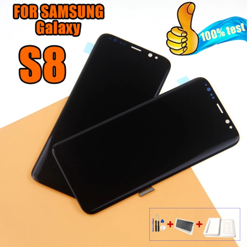 Tested Super AMOLED For Samsung Galaxy S8 LCD Display G950F G950U G950 S8 Touch Screen Assembly+Tools with Frame
Tested Super AMOLED For Samsung Galaxy S8 LCD Display G950F G950U G950 S8 Touch Screen Assembly+Tools with Frame