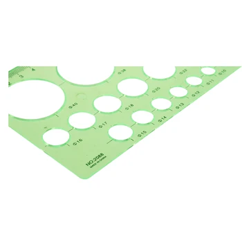 New and Hot Amico Green Plastic Students Rectangle Shape Drawing Circle Template Ruler
New and Hot Amico Green Plastic Students Rectangle Shape Drawing Circle Template Ruler