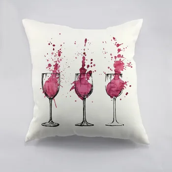 Goblet Design Throw Pillowcase Red Wine Color Cottom Liene Cushion Cover Home Car Decoration Throw Pillow Cover
Goblet Design Throw Pillowcase Red Wine Color Cottom Liene Cushion Cover Home Car Decoration Throw Pillow Cover