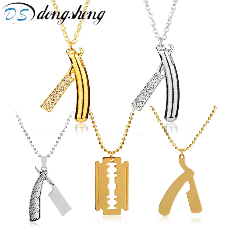 dongsheng Razor Blades Pendant Necklaces Men Jewelry Male Shaver Shape Necklaces & Pendants Barber Shop Necklace for Male Boys-3
dongsheng Razor Blades Pendant Necklaces Men Jewelry Male Shaver Shape Necklaces & Pendants Barber Shop Necklace for Male Boys-3