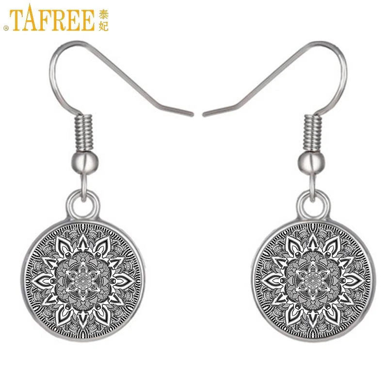 TAFREE classic women mandala drop earrings vintage novelty Sacred geometry boho flower dangle earrings buddhism jewelry CT342
TAFREE classic women mandala drop earrings vintage novelty Sacred geometry boho flower dangle earrings buddhism jewelry CT342