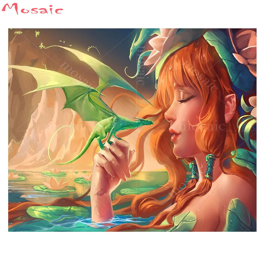 Full Square 5D DIY Diamond Painting Dragon girl,Diamond Embroidery Cross Stitch diamond Mosaic cartoon,stickers home decor
Full Square 5D DIY Diamond Painting Dragon girl,Diamond Embroidery Cross Stitch diamond Mosaic cartoon,stickers home decor